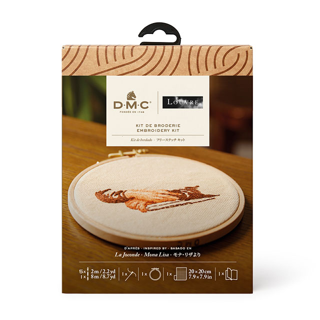 刺しゅうキット DMC×ルーヴル美術館 Le Louvre Collection フリーステッチキット ダ・ヴィンチ 「モナ・リザ」より モナ・リザの手元(TB185/81) 06Bi99_