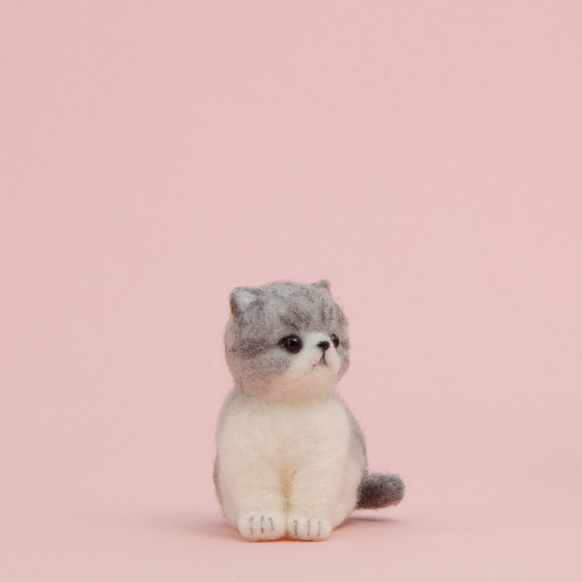 ニードルフェルトキット アクレーヌでつくるDOG&CAT(H441-608) エキゾチックショートヘア 06Bl99_