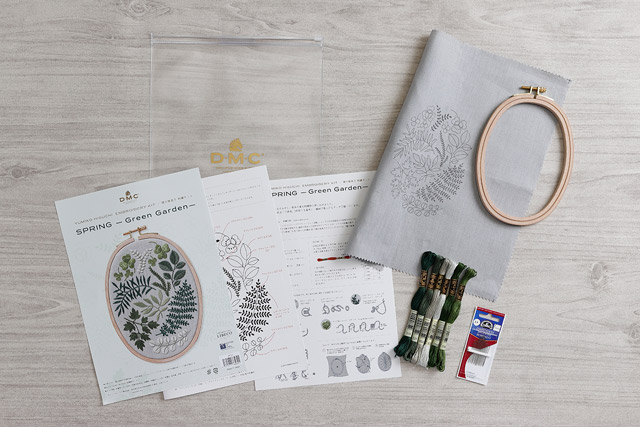 刺しゅうキット DMC×樋口愉美子 SPRING Green Garden(JPT21) 06Bi99_