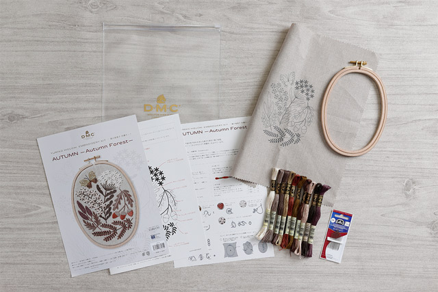 刺しゅうキット DMC×樋口愉美子 AUTUMN Autumn Forest(JPT23) 06Bi99_