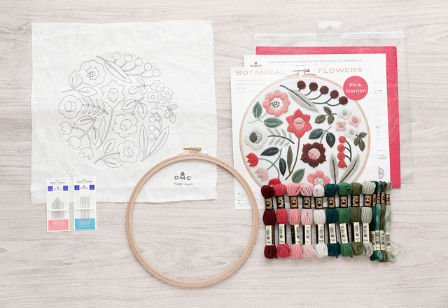 刺しゅうキット DMC×樋口愉美子 Pink Garden/ピンクの園(JPT37) 06Bi99_