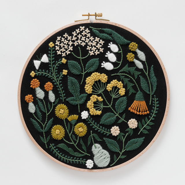 刺しゅうキット DMC×樋口愉美子 Yellow Wild Flower/黄色い野花(JPT38) 06Bi99_