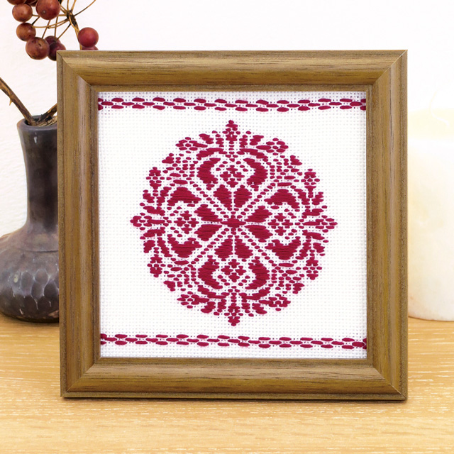 オリムパス こぎん刺しキット フレーム(59) 白 99Zz99_