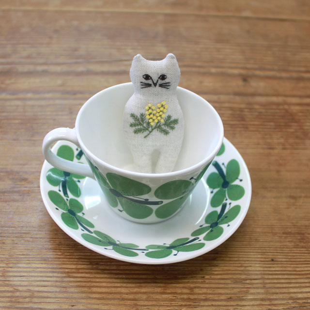 刺しゅうキット nekogao 刺繍ブローチキット(PHC-103-1) ミモザ 06Bi99_