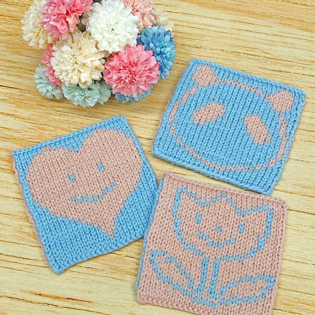 手編みキット アンデミーテ・ウラモミーテ コースターキット かわいいシリーズ 06Co99j