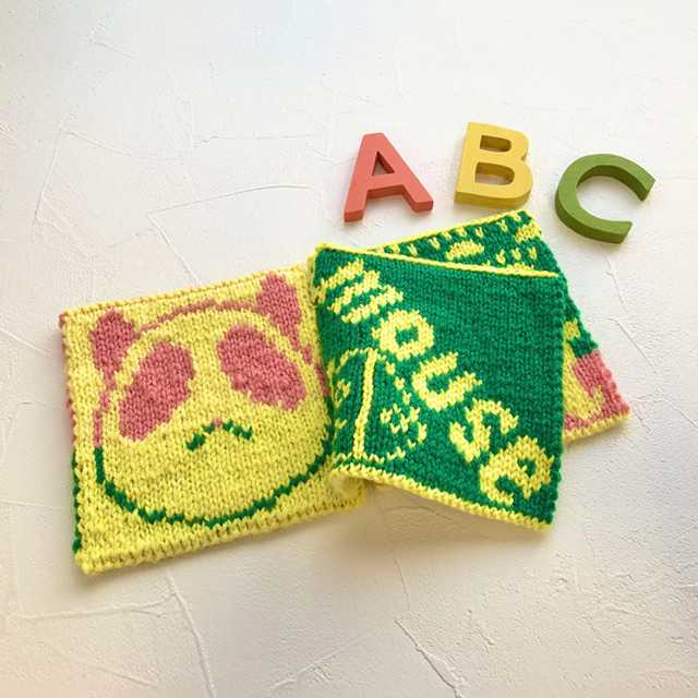 手編みキット アンデミーテ・ウラモミーテ ニット絵本 英語×動物シリーズ 06Co99j