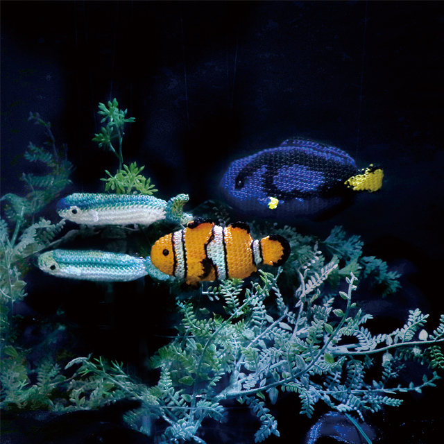 オリムパス 手編みキット クロッシェアクアリウム(EG-131) クマノミと泳ぐ海 06Co99_