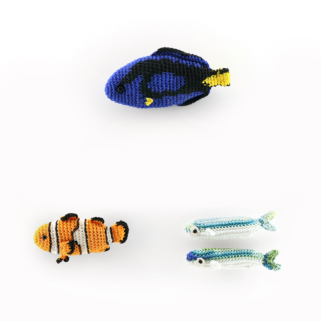 オリムパス 手編みキット クロッシェアクアリウム(EG-131) クマノミと泳ぐ海 06Co99_