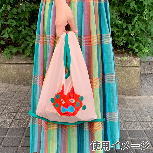 エコバッグ材料セット きりえプリントでウキウキマイバッグ ネコ/ミニレジ袋タイプ 99Zz99_