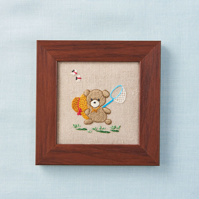 刺しゅうキット 戸塚刺しゅう きほんのステッチだけでつくる、かんたんかわいいシリーズ とんぼとりだいさくせん(527) 06Bi99_