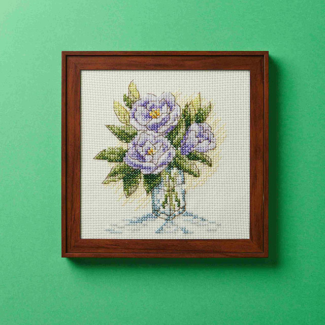 刺しゅうキット 戸塚刺しゅう 花の色 クロスステッチキット(829) トルコキキョウ 06Bi99_