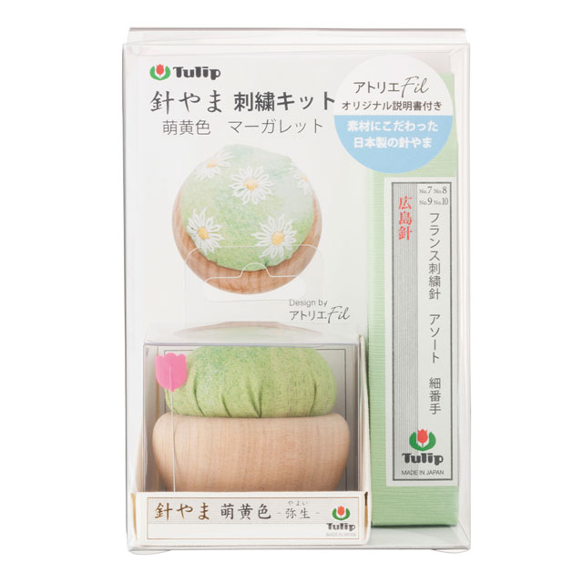 Tulip-チューリップ- 針やま刺繍キット(PK-002) 萌黄色 マーガレット 06Bi99_
