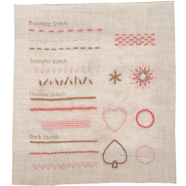 刺しゅうキットTulip-チューリップ- フランス刺繍のステッチブック(EK-101) ピンク 06Bi99_