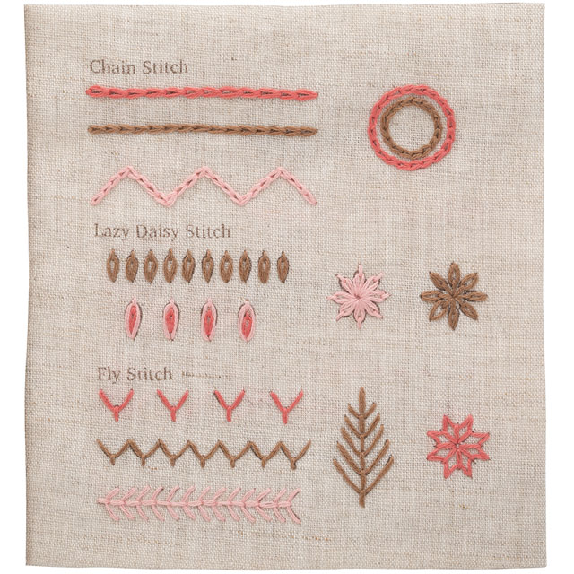 刺しゅうキットTulip-チューリップ- フランス刺繍のステッチブック(EK-101) ピンク 06Bi99_