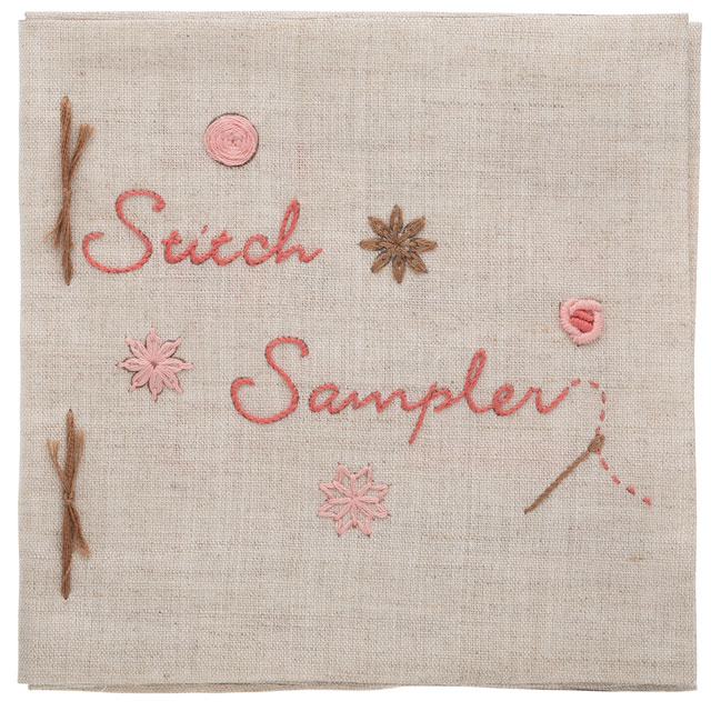 刺しゅうキットTulip-チューリップ- フランス刺繍のステッチブック(EK-101) ピンク 06Bi99_