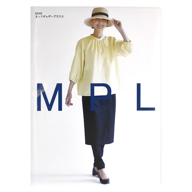ソーイングパターン(型紙) MPL ネックギャザーブラウス(M202) 09Bn31_