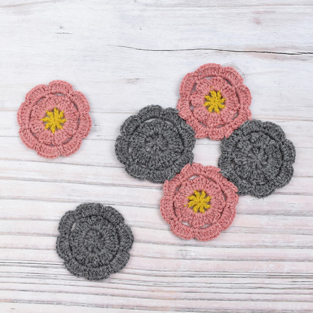 レシピNo.OKH-0015 お花のモチーフ(S23-7)