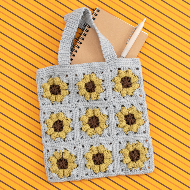 レシピNo.OKH-0017 モチーフつなぎのミニバッグ（Q24-3）