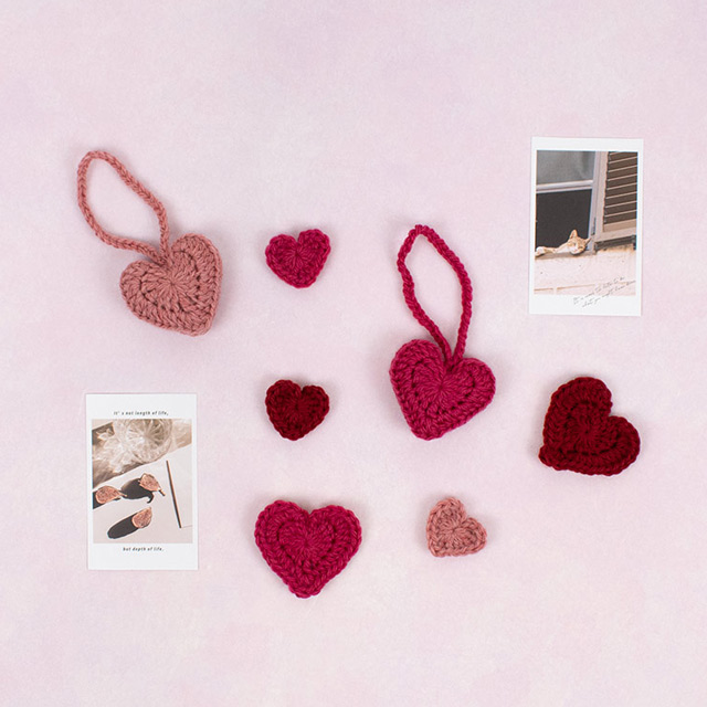 レシピNo.OKH-0022 ハートのモチーフ&チャーム（SM24-5）