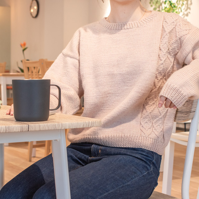 レシピNo.OKH-0040 模様編みのセーター(S23-1)