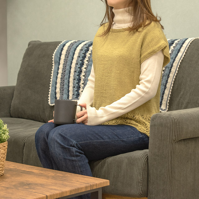 レシピNo.OKH-0049 フレンチスリーブのプルオーバー（Q21-1）