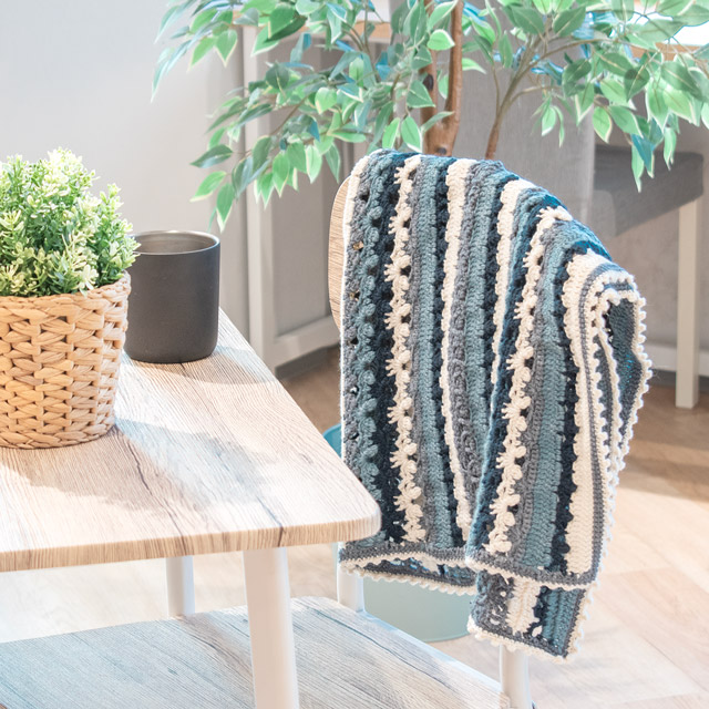 レシピNo.OKH-0051 かぎ針編みのブランケット（Q21-3）