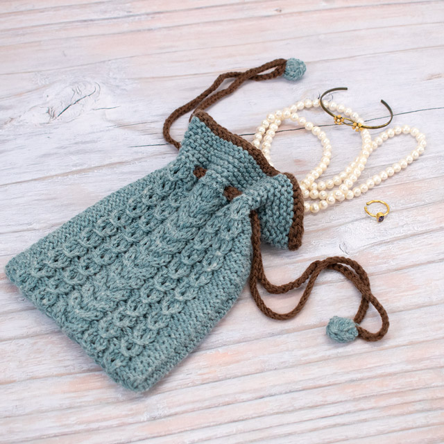 レシピNo.OKH-0052 模様編みの巾着（Q21-4）