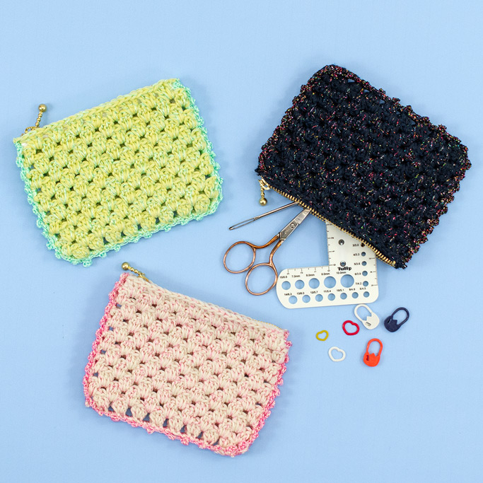 レシピNo.OKH-0078 キラキラミニポーチ（Q26-4）