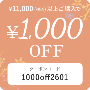 税込11,000円以上の購入で1,000円OFF