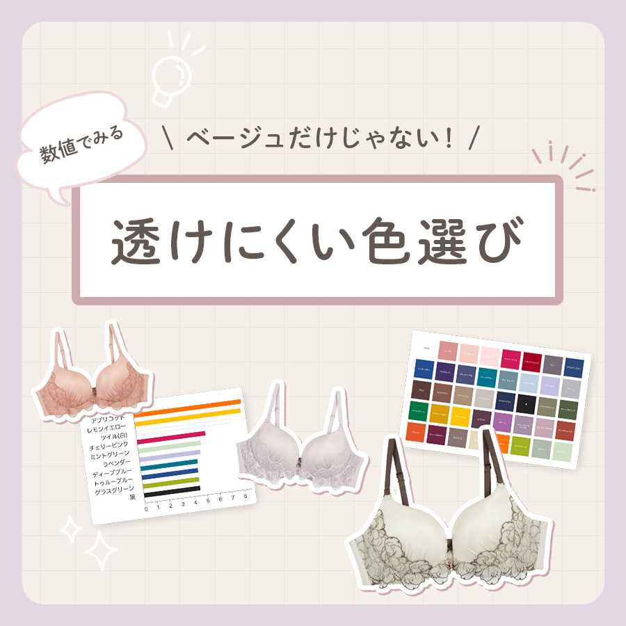 透けにくいブラ